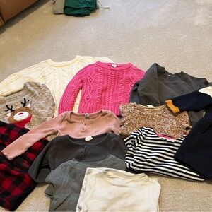 12–24 month winter tops bundle